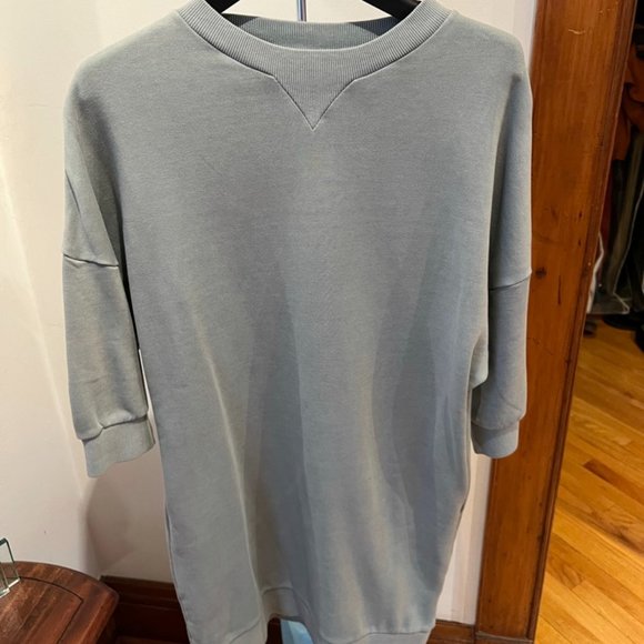COS Dresses & Skirts - Cos Oversized Sweatshirt Dress, XS, Grey/Green
